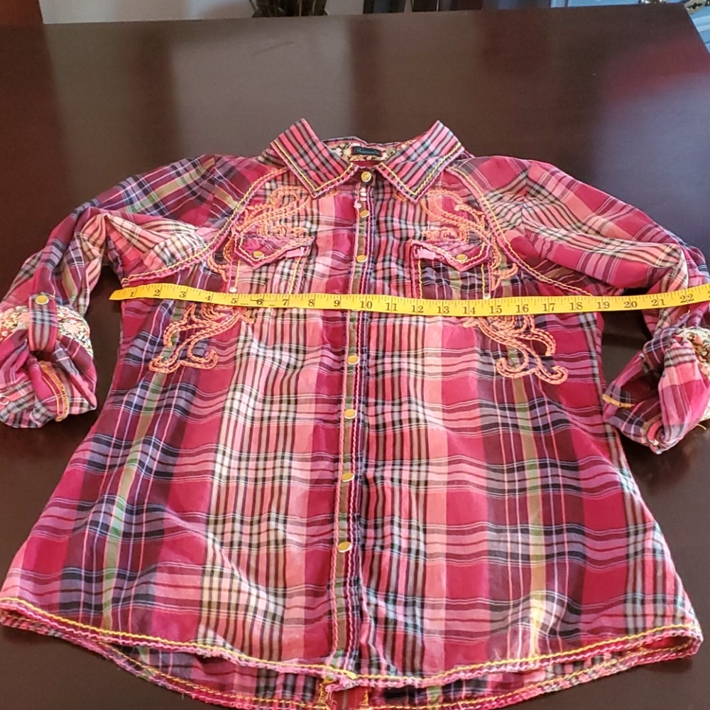 ROAR embellished shirt XL - Picture 8 of 10
